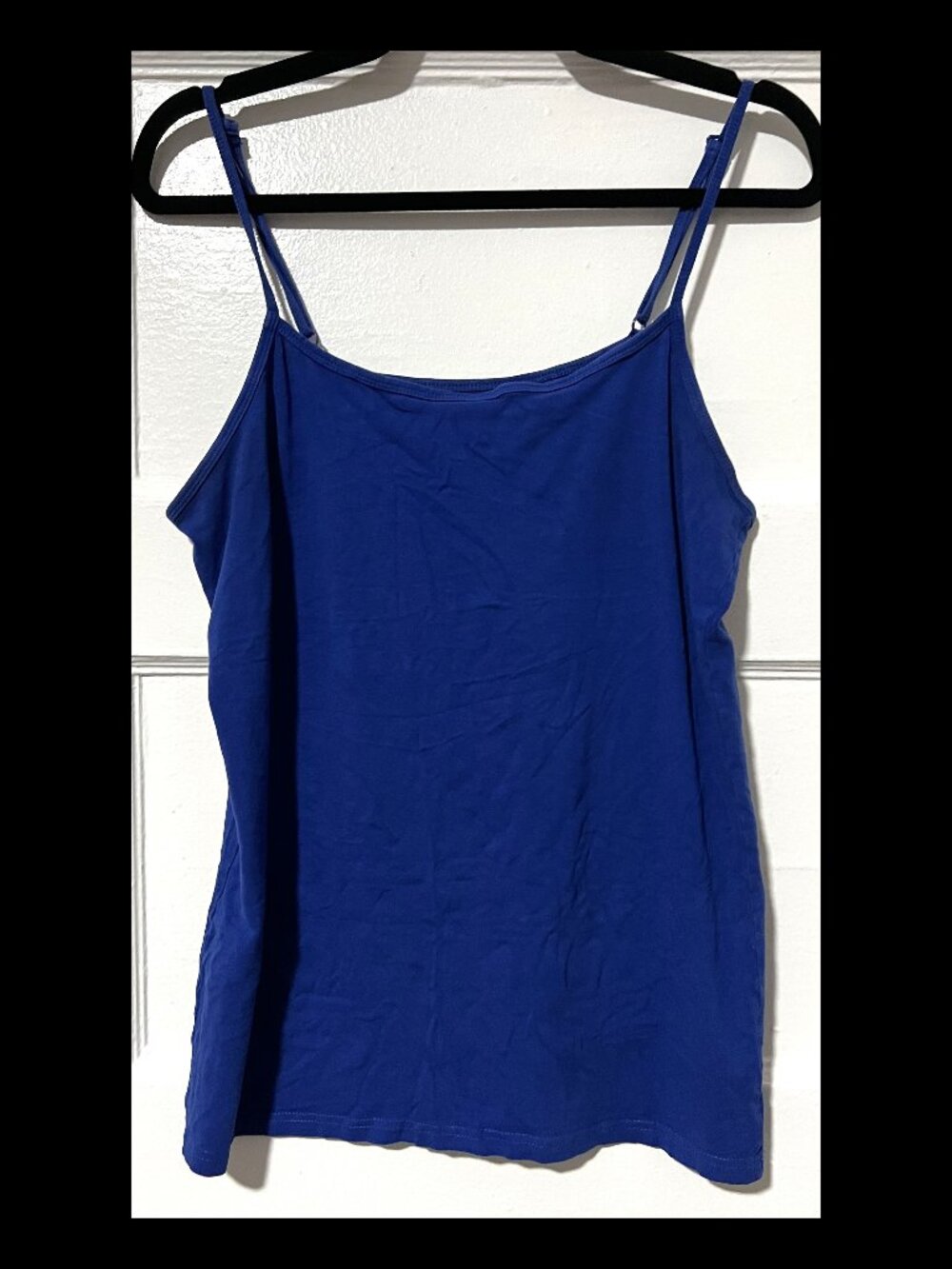 Janina Womens Blue Stretch Basic Tank Top XL Sz IT 44 EUC